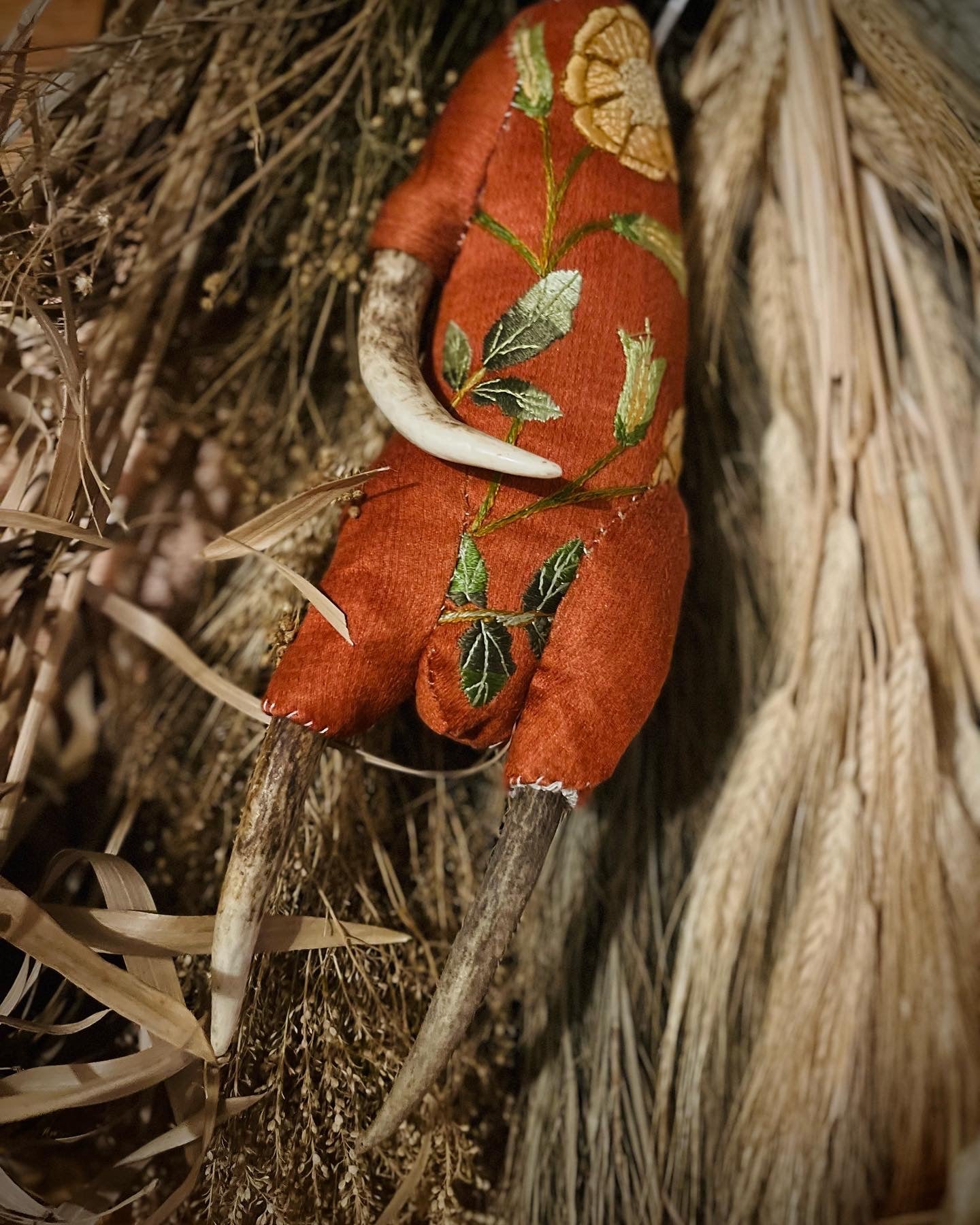 Antique Silk Smoke Fired Poppet